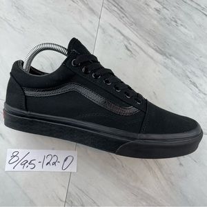 •Vans Old skool Sk8 triple Black skateboard Shoes Sneaker Size Men 8 Women 9.5